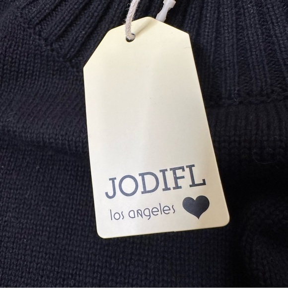 NWT JODIFL Black Butterfly Sleeve Knit Top size S - Picture 6 of 9